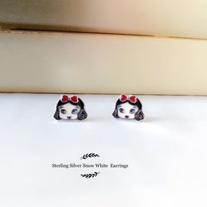 Sterling Silver Snow white Earrings